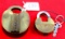 Win. LOT: 2- 1; brass lock w/dust cover no/key; 2; brass lock w/key