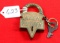 KK. logo lock w/key