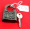 Bluegrass. Steel lock No. 44 w/key