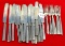 OVB. LOT: 24; 17- table knives; & 7 table forks