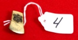 KK ax head pin; old shield logo