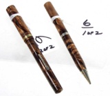 Win. ink pen & pencil set; brown