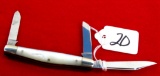 Win. pocket knife; 3 blades; mother of pearl handles; #3340