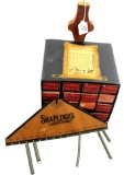 Shapleigh metal cabinet w/16 cardboard drawer’s for springs; several drawers has the springs & Shapl