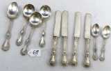 LOT: 10 pieces of Simmons silverware