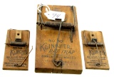 LOT: 1; Simmons Hardware; Klingher No.80 rat trap; & 2; Klingher No. 715 mouse traps