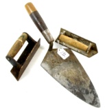 LOT: 3; Shapleigh; cement sidewalk tools; S-256; S-256; & a hand trowel
