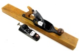 LOT: 2; DE; planes; 1. wooden plane 26”; 1. iron plane no number