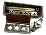 KK; tap & die set; 4. KK threader’s; 3. Reed; MFG; threader’s; 2 Nye Tool Co.; threader’s