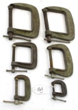 LOT: 6; Simmons Hdw. C-clamps; 1. No. 121; 1 No. 122; 1 No. 122 1/2