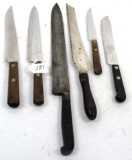 LOT: 6; KK; butcher knives