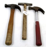 LOT: 2; KK; claw hammers; 1; KK; tack hammer; original handles