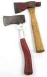 LOT: 2; KK; hatchets; scout; w/rubber handle; shingling; original handles