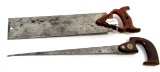 LOT: 2; KK; saws; 1; compass; 1; back saw
