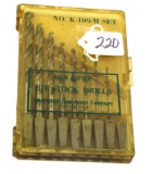 KK; drill bits; K-109-M; 9 bits in plastic case