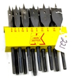 KK; rack with 8 spade bits