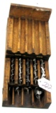 KK; auger bits in wooden box KS-13; 13 bits in set