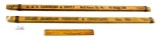 LOT: KK; 3’ sliding rules; Zulauf Hardware; Alma; Nebr.; DE; A. & N. Hardware; North Kansas City; Mo