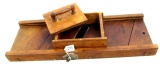 KK; kraut cutter; w/slide & pusher; cast iron logo on side
