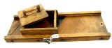KK; kraut cutter; w/slide & pusher; cast iron logo on side