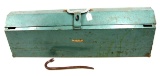 Shapleigh; metal hip tool box; 32 x 8 x 10; small DE; pry bar; inside