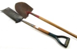 LOT: KK; No. 16; ditch spade; DE No.2 round point shovel