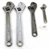 LOT: 4; Shap/KK; adjustable wrenches; 2-12”; 10”; 6”