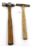 LOT: 2; KK; hammers; 1- ball pein; 1- magnetic tack; original handles