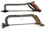 LOT: 1; S.H. Co.; dehorning saw; 1- unmarked hack saw