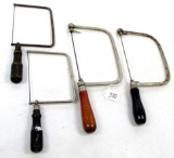 LOT: 4; KK; coping saws; & 1 box w/coping saw blades loop end
