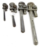 LOT: 4; Simmons; pipe wrenches; 18;14;10 & 8”