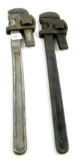 LOT: 2; Simmons; pipe wrenches; 2-24”