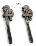 LOT: 2; KK; pipe wrenches; 2-6”