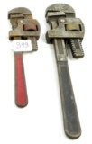 LOT: 2; KK; pipe wrenches; 14 & 10”