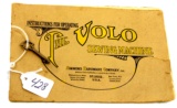 Simmons; Volo sewing machine instruction book & brass logo key for sewing machine drawers. If you ow
