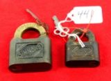 LOT: 2; Simmons padlocks; 1 w/key