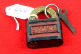 Simmons; padlock w/key