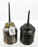 Simmons; early oil cans (2 pcs)