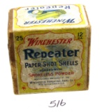Winchester 12 gauge repeater shot shell box; 2 pcs.