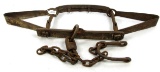Hand forged bear trap; 31” overall; wall hanger