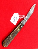 Shapleigh; single blade switch blade; works well; small chip on handle