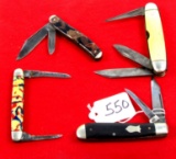 Shap; 3 pocket knives – 1 Win. knife