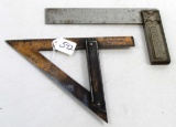 KK; LOT: 2- steel try-square; 4- square