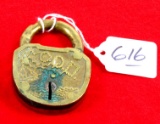 Simmons. brass CDQ lock