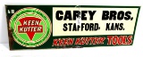 KK. store sign; Carey Bros.; Stafford; Kans.