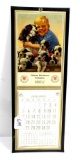 KK; metal calendar; Gritten Hardware Co. Fithian; Ill