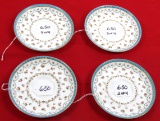 Simmons Hardware. 4 china saucers