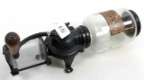 OVB. H.S.B & Co. Rev-o-noc; wall coffee grinder; hard piece to find w/paper label