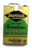 Shapleigh. 5 quart Pennsylvania motor oil can; this can is near mint condition; rare