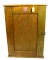 KK; small oak tool cabinet; 6 1/4